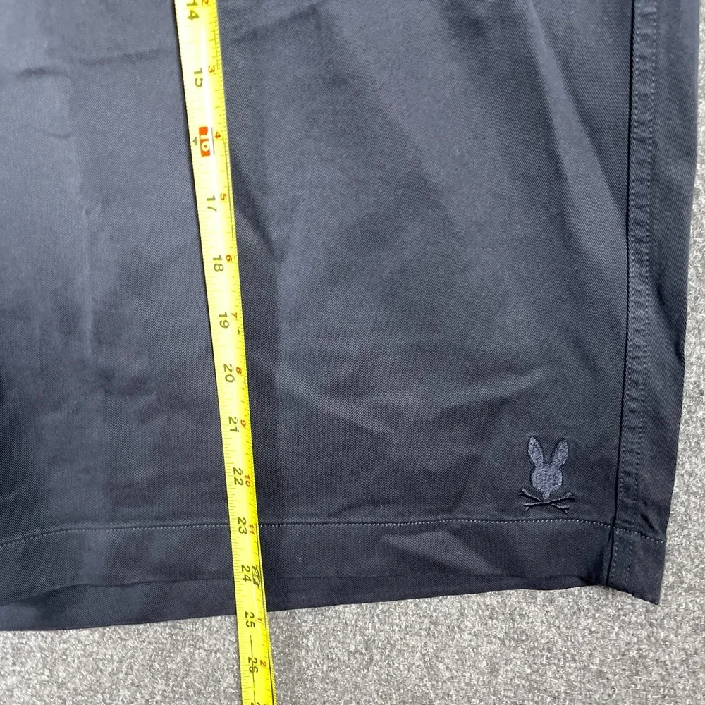 Psycho Bunny Willis Stretch Tencel Shorts Windsurfer Black Big/Tall Size 4XLT